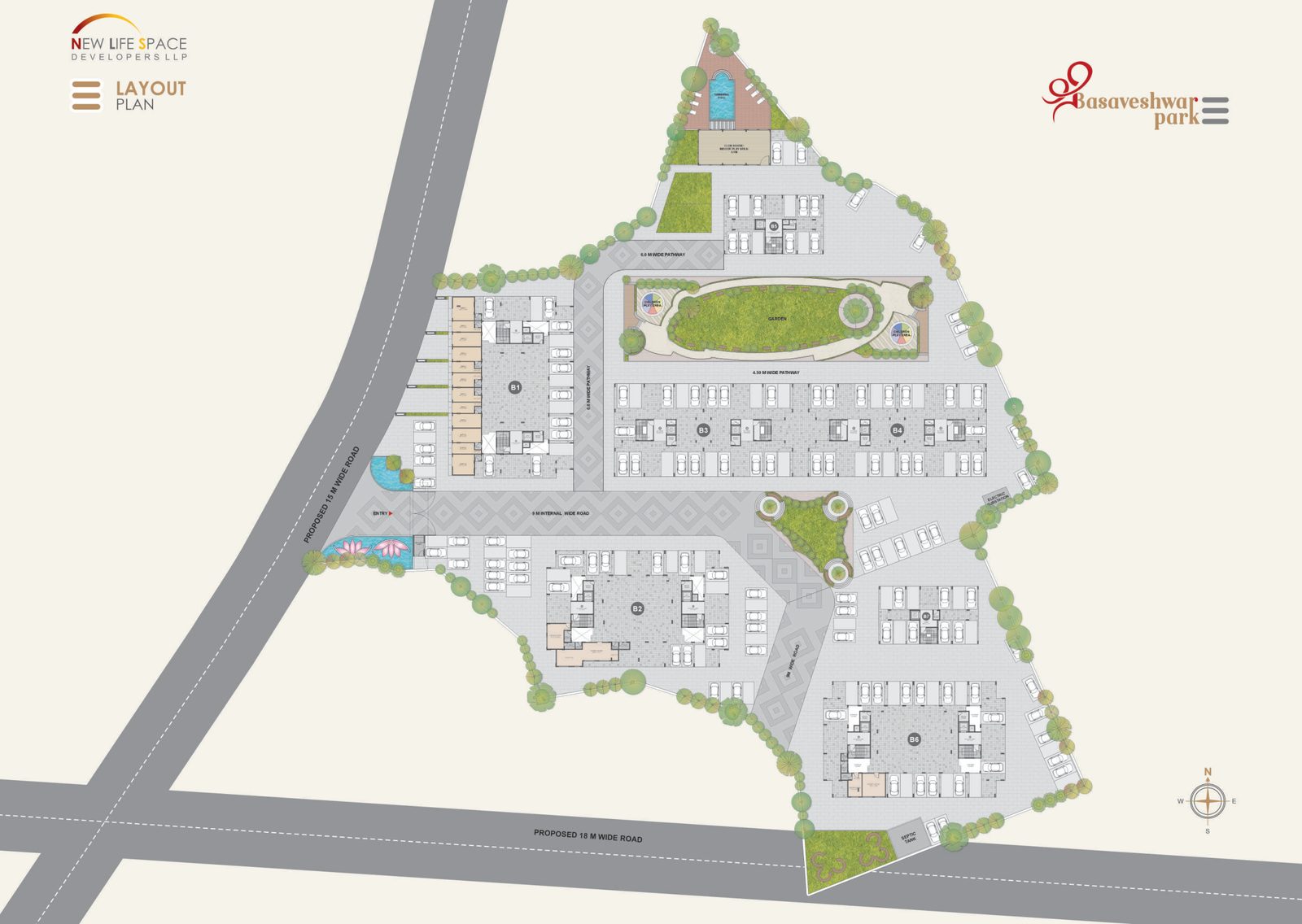 Site layout overview Shri Basaveshwar Park